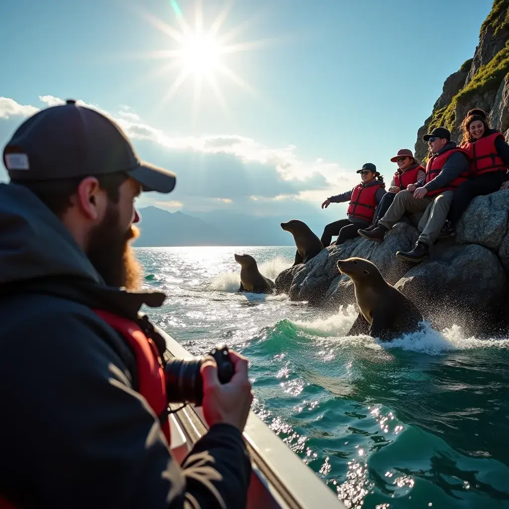 Панорама величественных гор с покрытыми снегом вершинами.