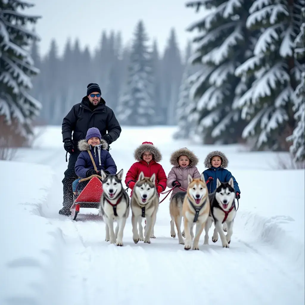 Круизное судно, проходящее между ледяными айсбергами.